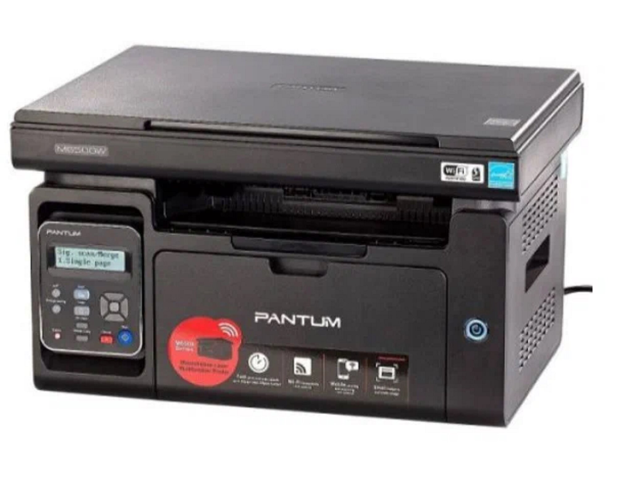 МФУ лазерный Pantum M6500W, черно-белая печать, A4, цвет черный