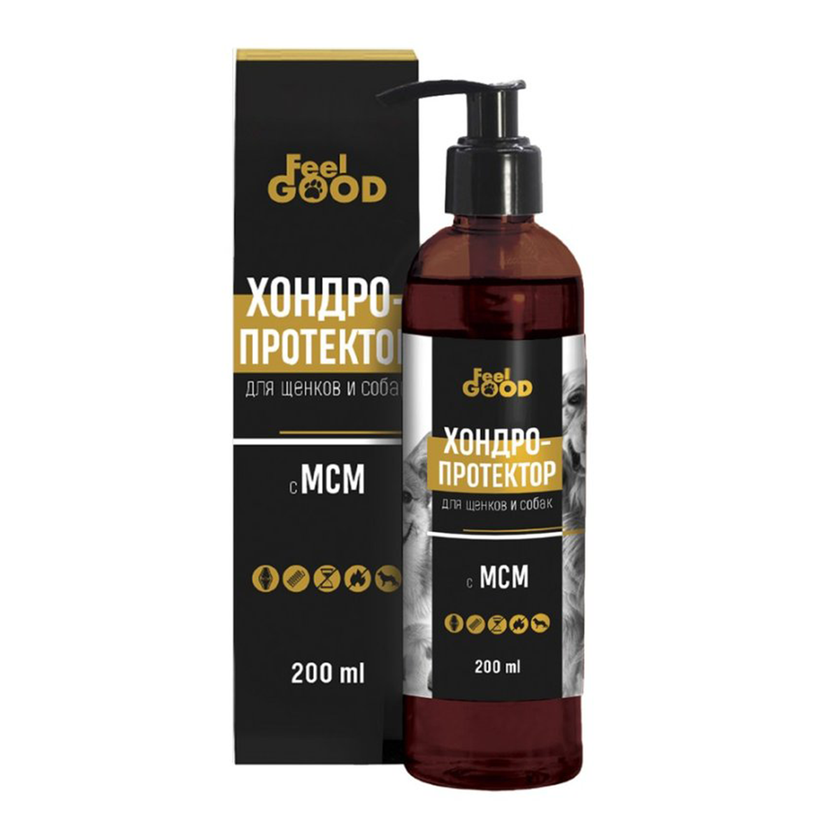 Картинки FeelGOOD Хондропротектор с МСМ для щенков и собак 200мл