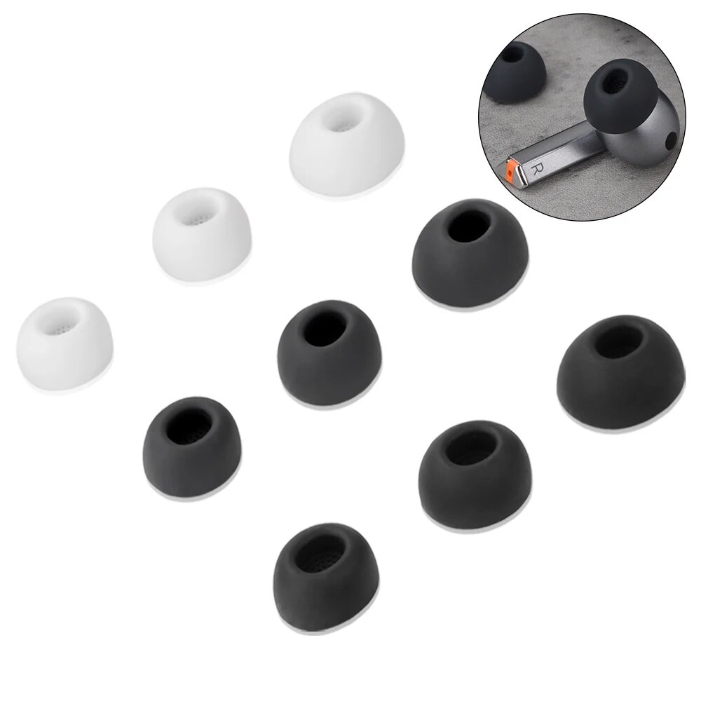 Силиконовые насадки для наушников Samsung Galaxy Buds3 Pro, Gray, SML each 1pair