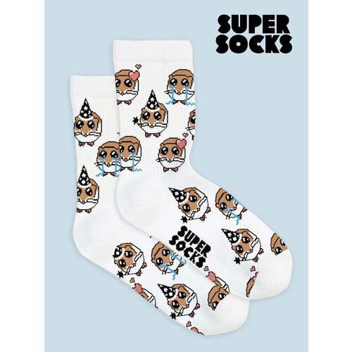 фото Носки super socks, размер 35-40, белый