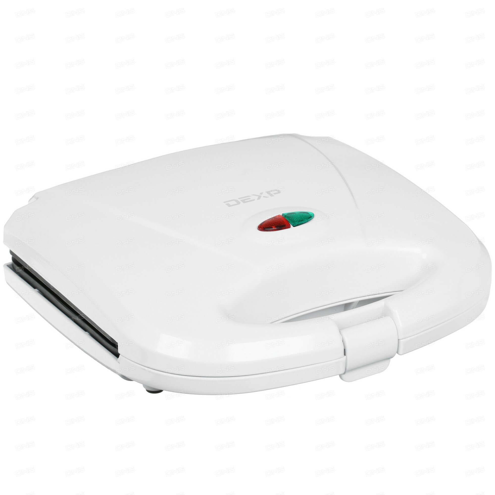 Вафельница DEXP WM-30, антипригарное покрытие, отсек для шнура, 750Вт, белая