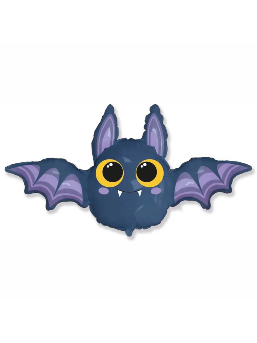 Летучая мышка мини, фольгированный шар (14"/36 см ) 1 шт. / FLEX METAL, Испания