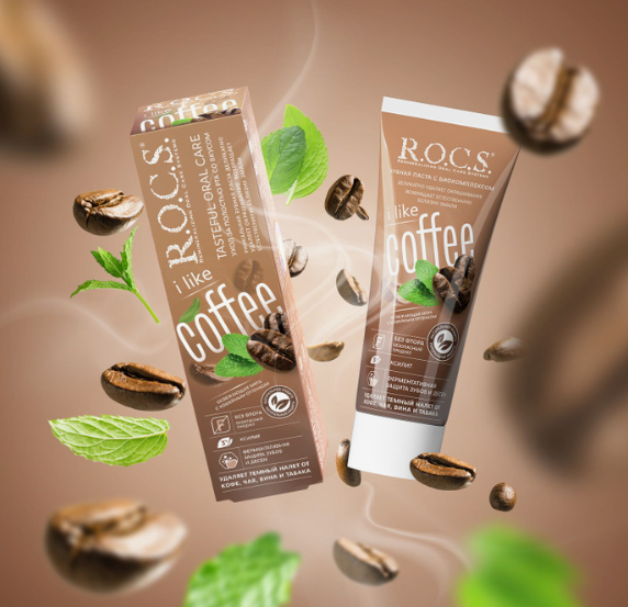 Зубная паста "R.O.C.S. iLike Coffee", 74 г.