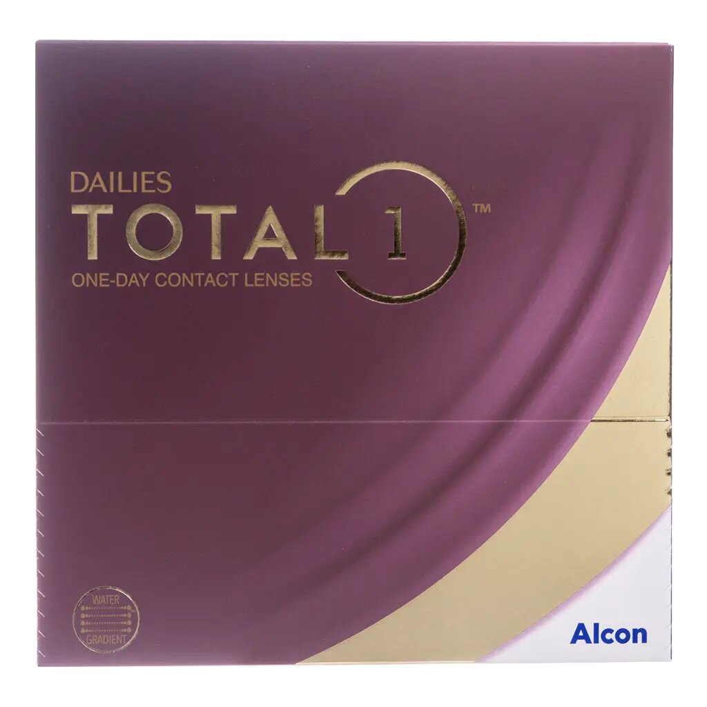 Контактные линзы Dailies Total 1 -2.50 90шт. однодневные