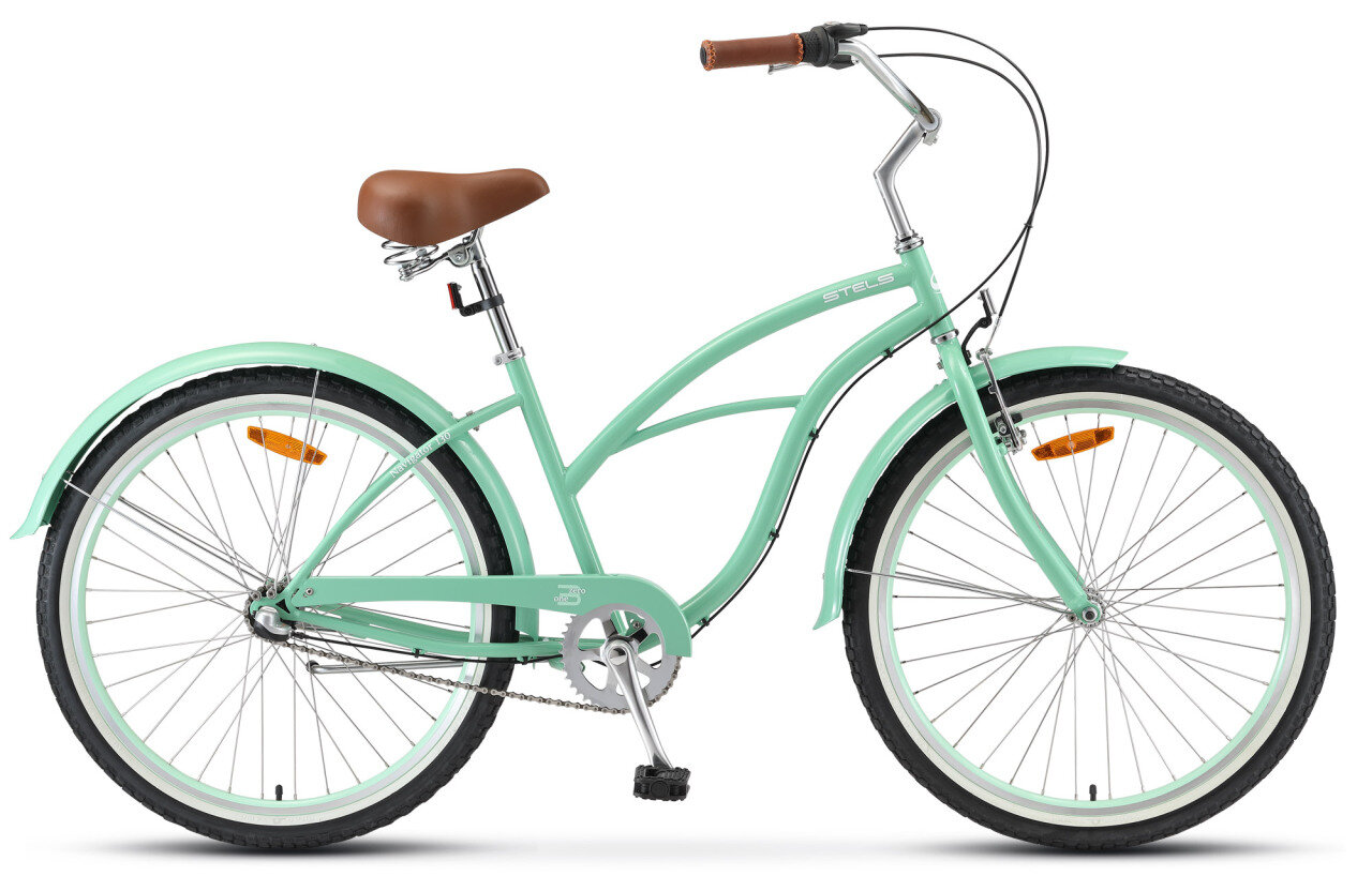 Женский велосипед Stels Navigator 130 Lady 3-sp V010 (2020) 17" Зеленый (156-170 см)