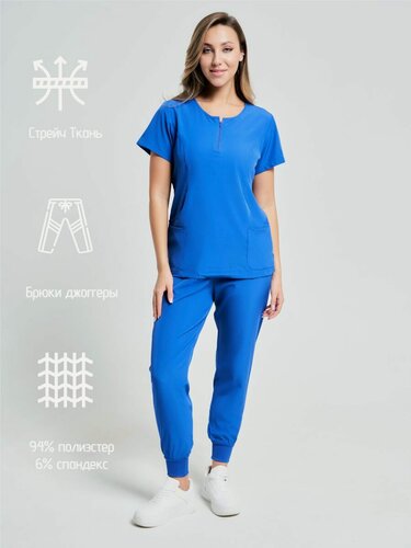 Изображение товара Медицинский костюм женский стрейч /Медицинская форма / Женская спецодежда
