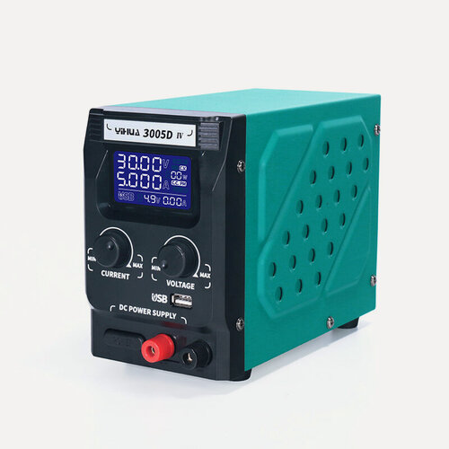 Изображение товара Лабораторный блок питания YH3005D-IV YIHUA; Регулировка напряжения и тока 0-30V, 0-5A 150 Вт USB порт
