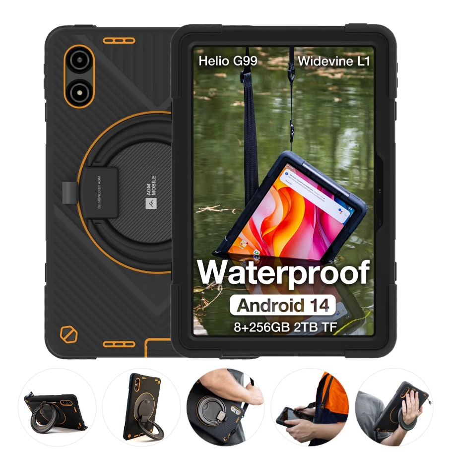 Защищенный планшет AGM PAD P2 Active, 8+8/256 ГБ, 4G LTE, 11", IP69, + Клавиатура+Чехол. Военный стандарт mil-std 810h
