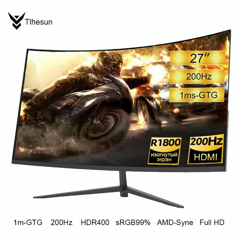 Игровой монитор Tlhesun 27 дюймов 1920x1080 200Гц
