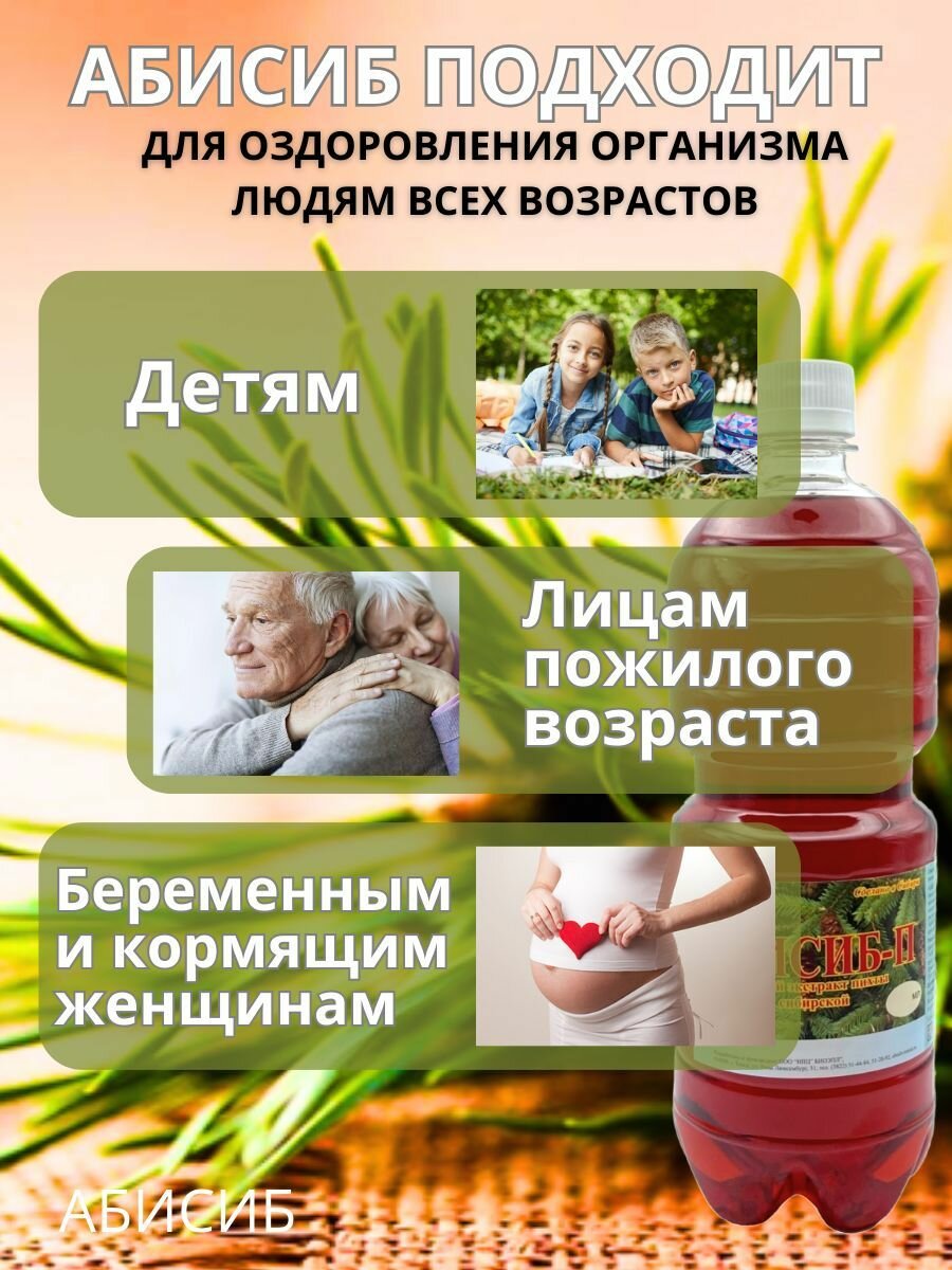 Изображение Экстракт пихты абисиб для иммунитета и ЖКТ 1литр - 2 шт, для желудка, от простуды и гриппа, для восстановления после ковида, от кашля, для гемоглобина