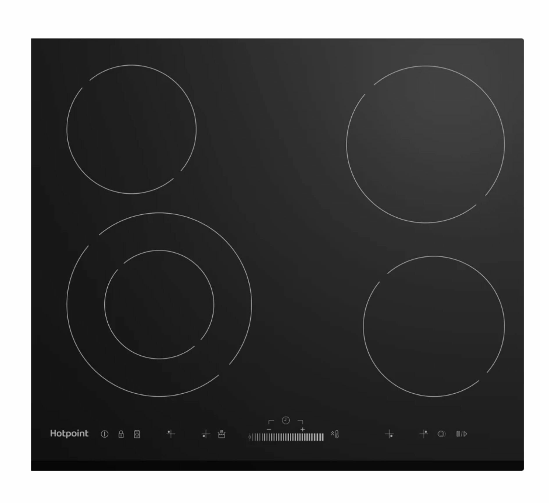 Электрическая варочная поверхность HOTPOINT HR 6T2 B S, 869891100110, черный