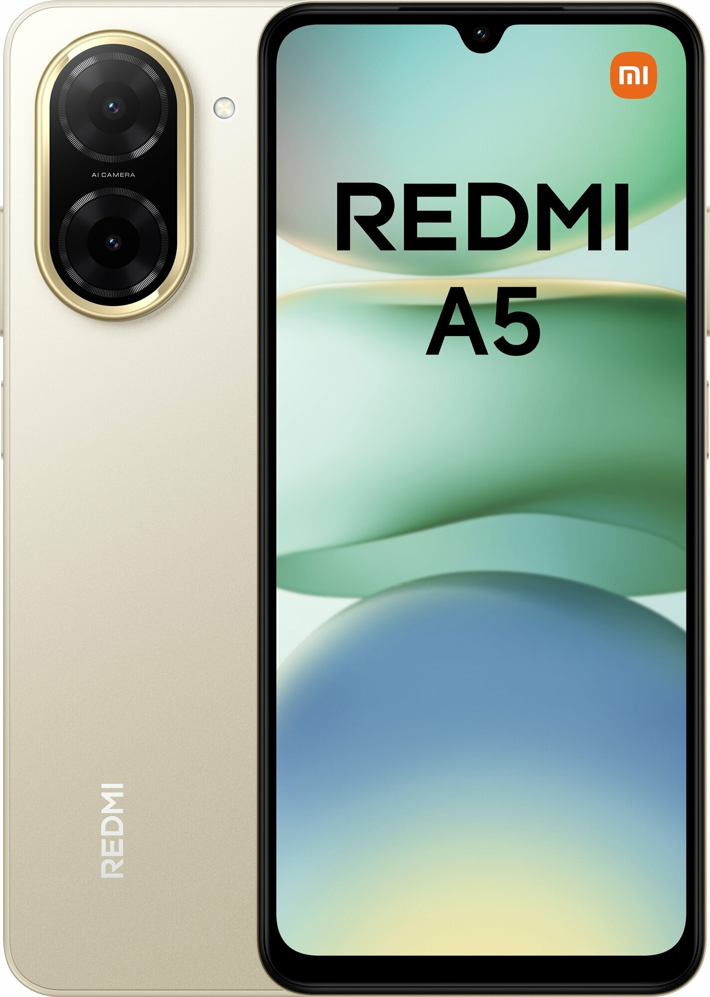 Смартфон Xiaomi Redmi A5 4/128 ГБ RU, Dual nano SIM, золотистый