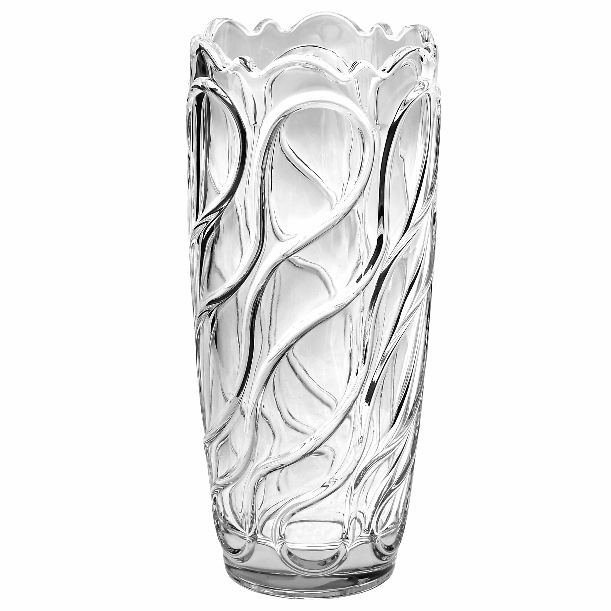 Ваза настольная для цветов стеклянная 