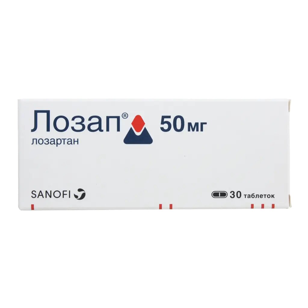 Лозап таблетки покрыт. плен. об. 50 мг 30 шт