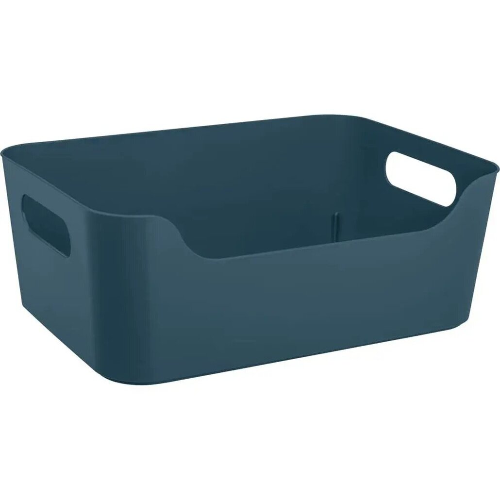 Корзинка универсальная «scandi» 17х75 см 12 л пластик ручки для переноски синий