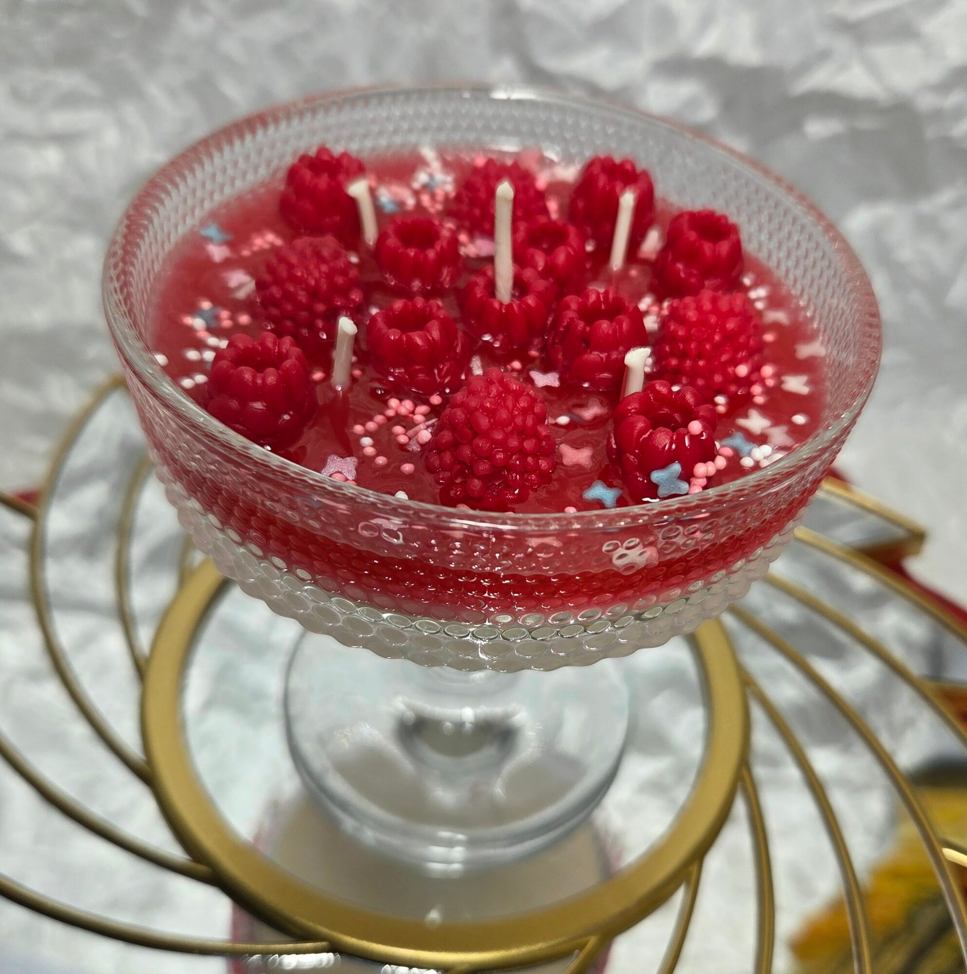 Свеча Десерт малиновый — фото 1