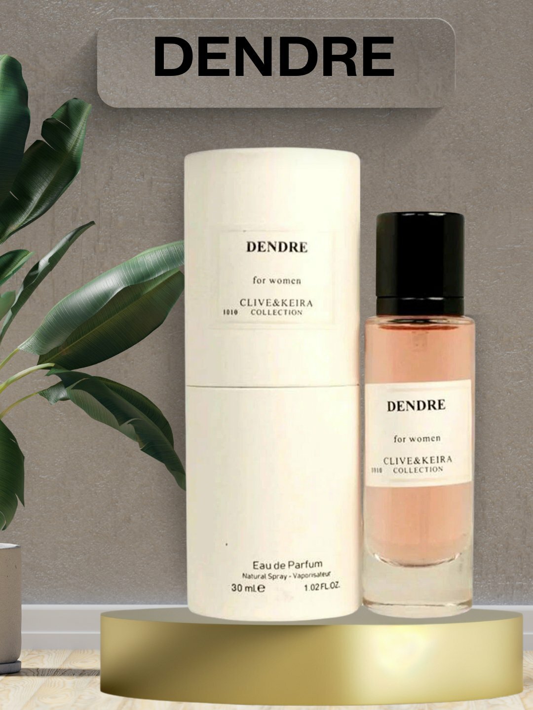 Парфюмерная вода "DENDRE" Clive & Keira, женская, древесно-мускусный аромат, 30мл код -1010 — фото 1