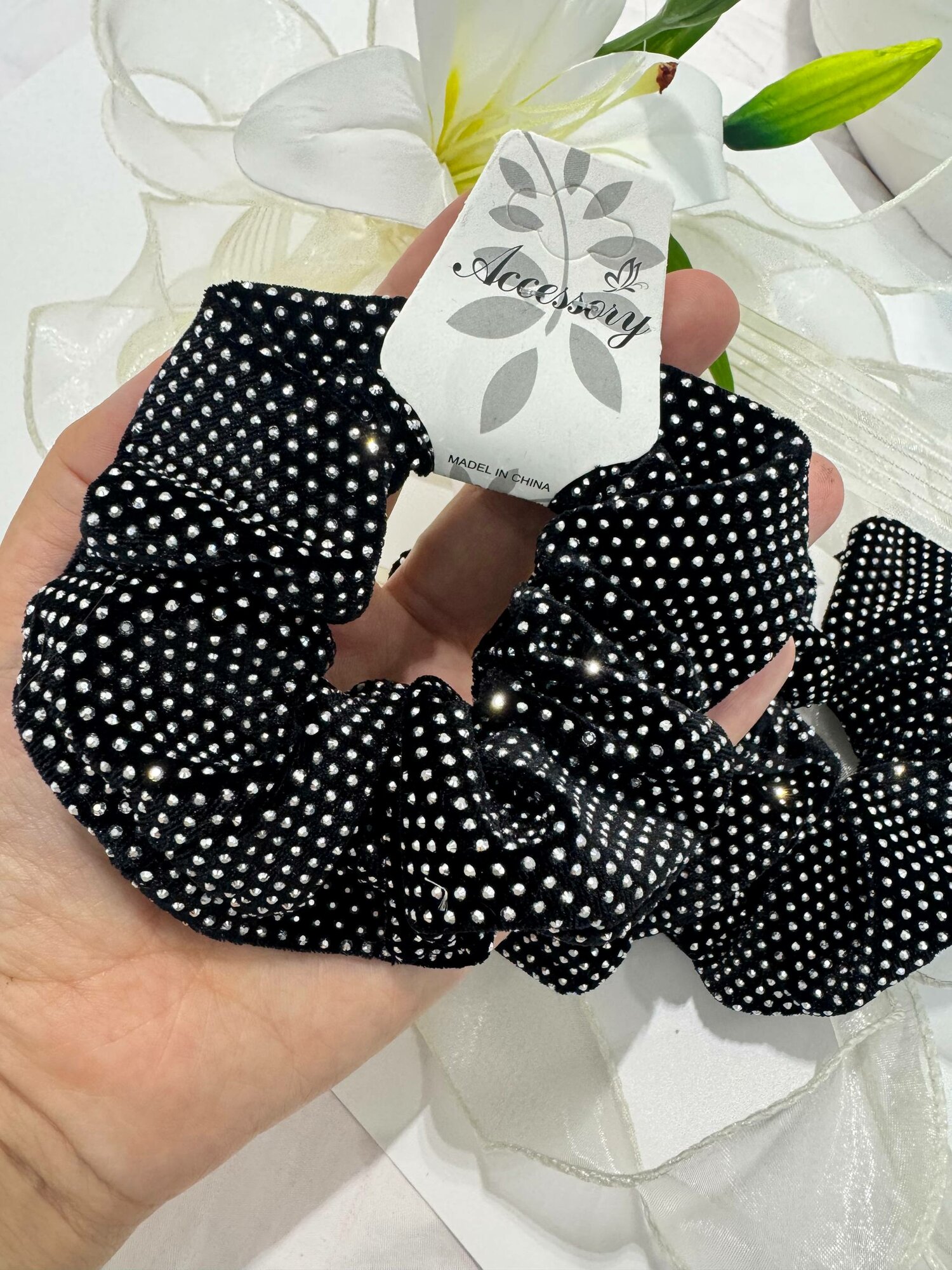 Резинка для волос "Для людей с длинными волосами", искусственная замша