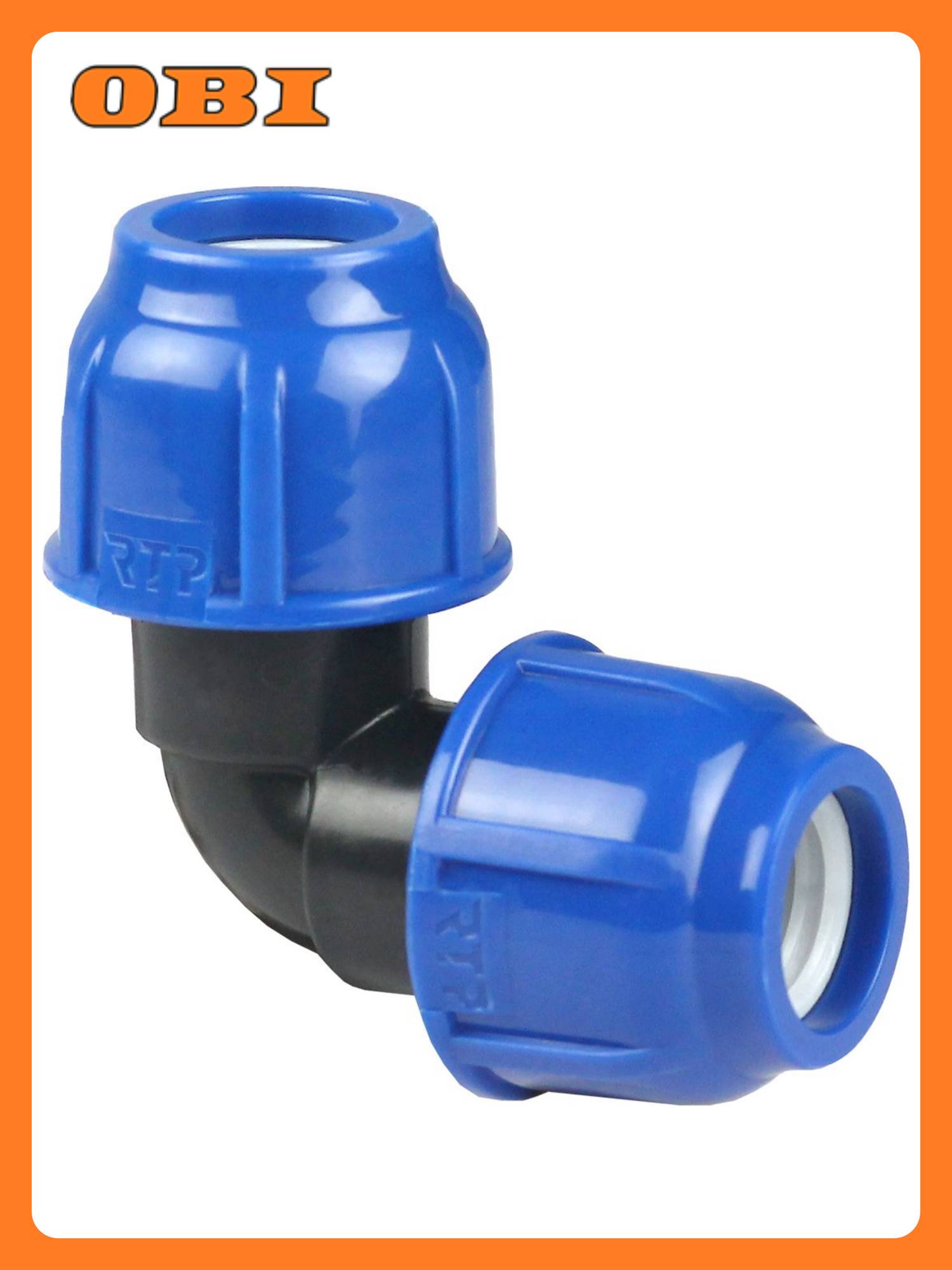 Отвод компрессионный полипропилен 20 для полиэтиленовых труб RTP