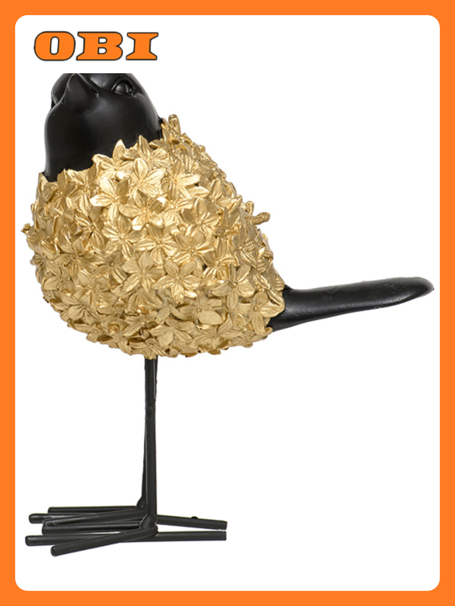 Птица 122 мм 70 мм 135 мм золотой черный