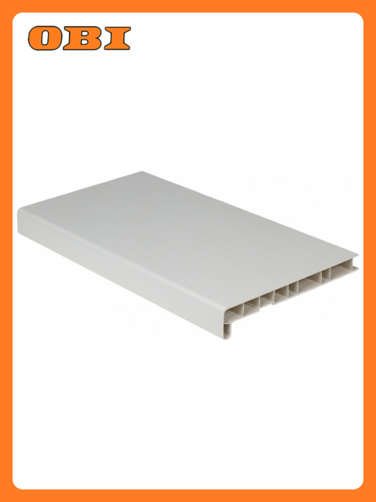 Подоконник ПВХ 500х2000 мм белый