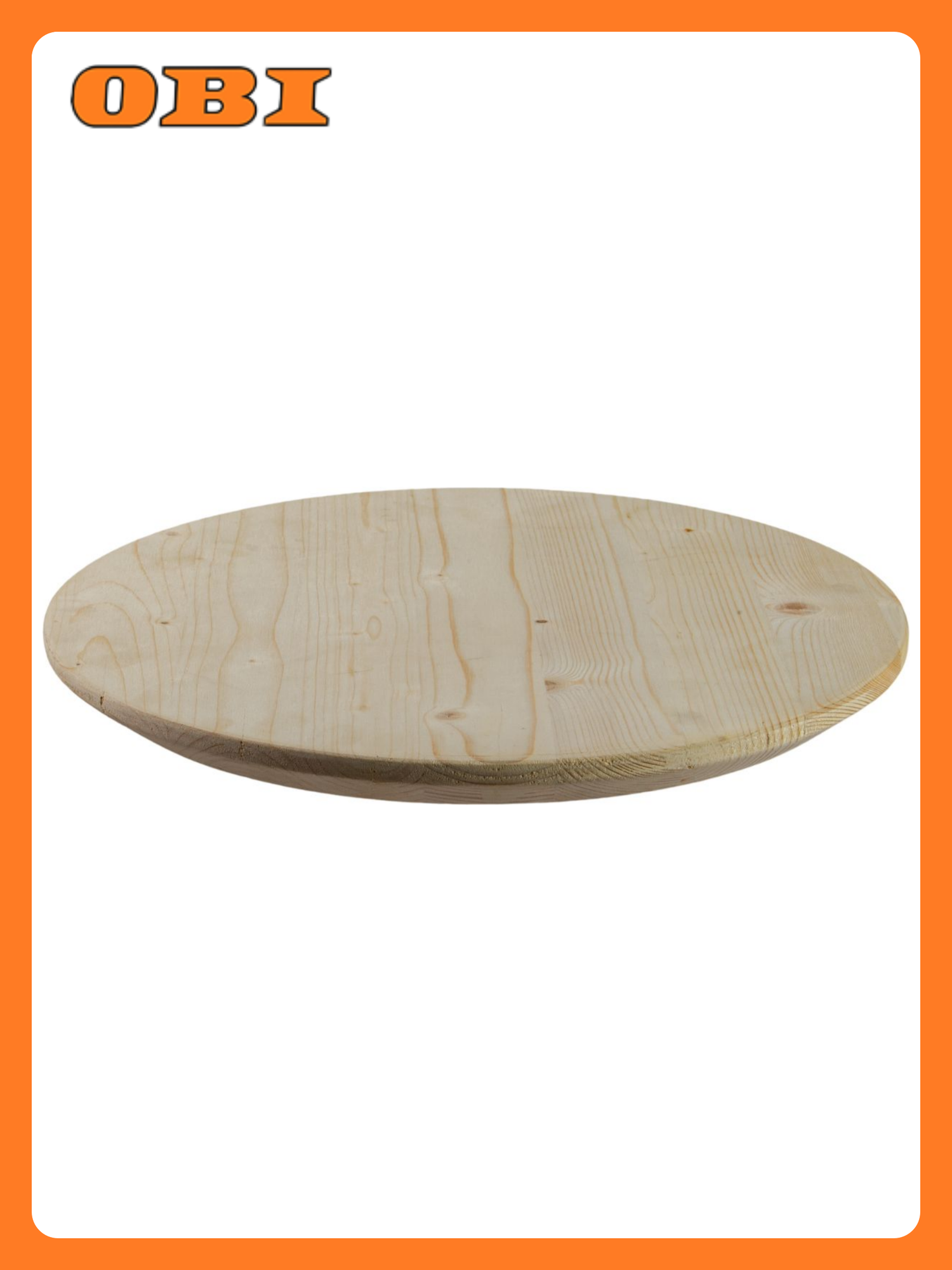 Столешница SidWood "Сканди", массив дерева, круглая, 80 см, толщина 2,8 см