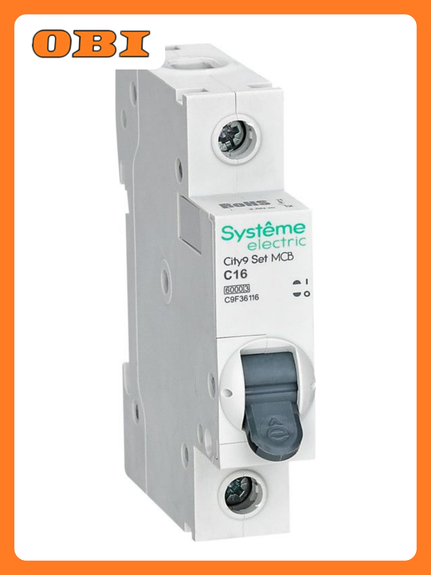 Выключатель автоматический 1п C 16А 6кА 230В City9 Set SE C9F36116