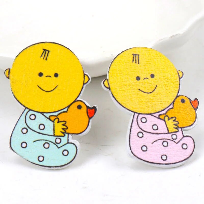 Деревянные накладки для декупажа 20 шт. MZ247 mix