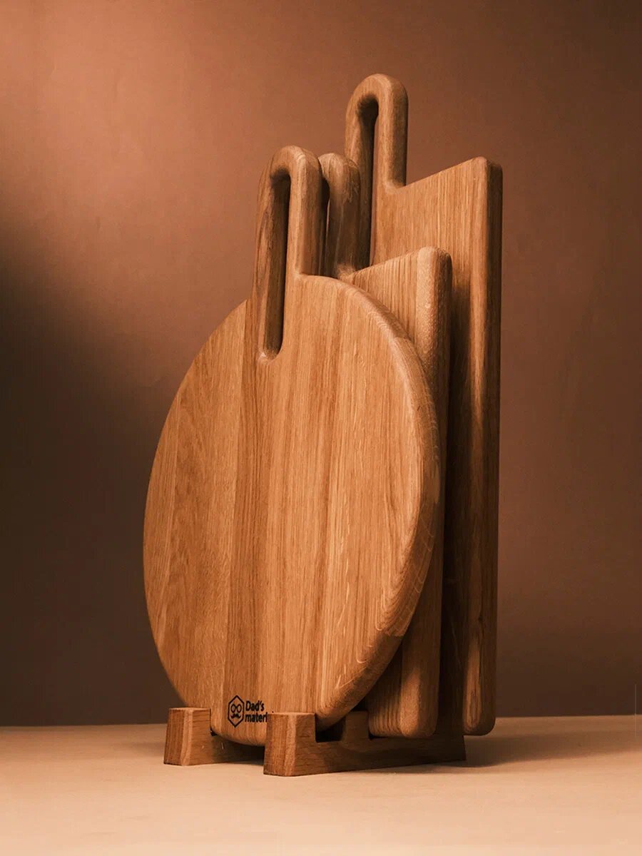 Подставка для досок Dad's material Лайт 1, ручная работа, натуральное дерево — фото 1