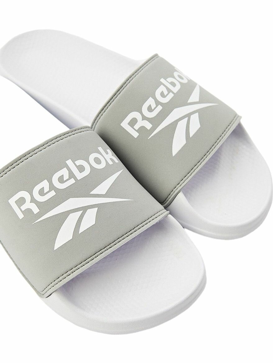 Шлёпанцы Reebok Fulgere Slide, размер 4 US, серый/белый — фото 1