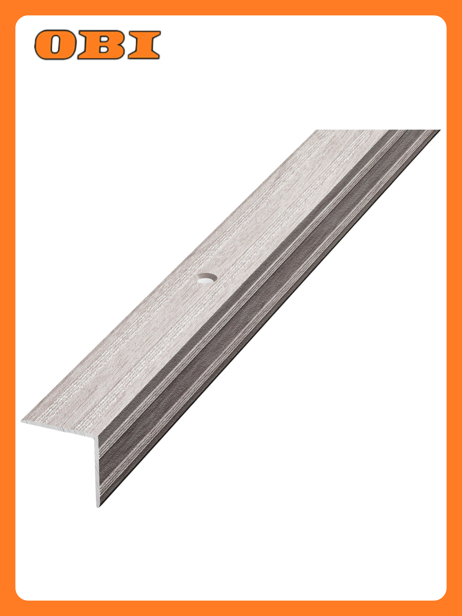 Уголок лука ПУ 05 900.106 ясень белый алюминий 900х20 мм