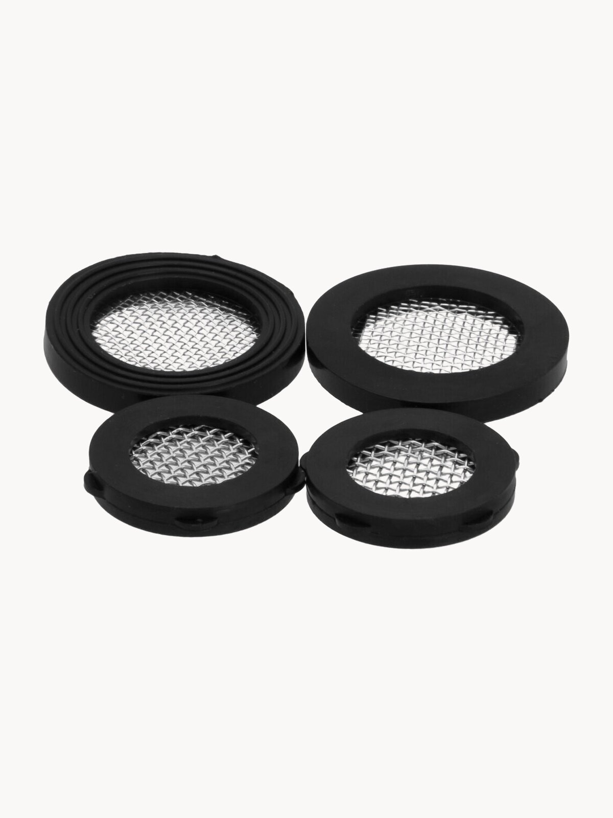 Набор прокладок для смесителя с сеточкой 1/2" и 3/4" (2 + 2 шт.)