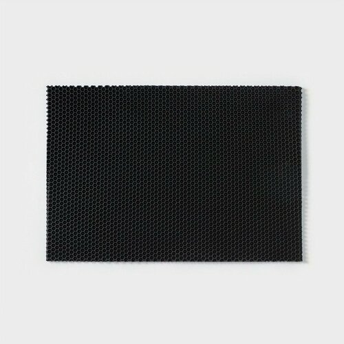 Универсальный коврик соты 40х60 см, цвет: черный