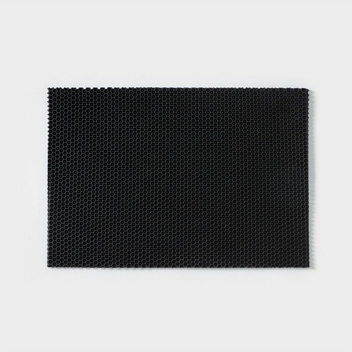 Универсальный коврик соты 40х60 см, цвет: черный - фотография № 1