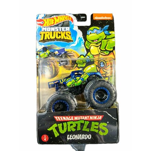 Машинка Хот Вилс / Hot Wheels Turtles Monster Truck Leonardo HKM24