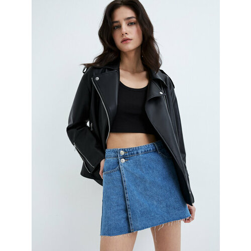 фото Юбка-шорты zarina, размер s, голубой