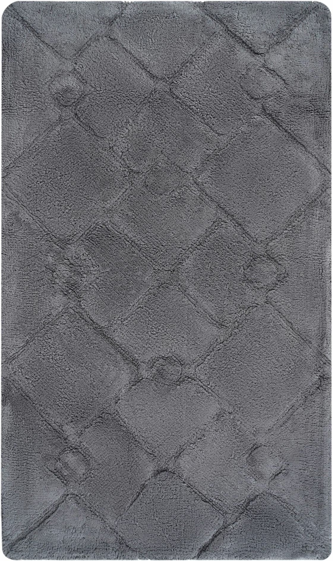 фото Коврик для ванной комнаты Fora STONE BLACK хлопковый черный 60x100 см