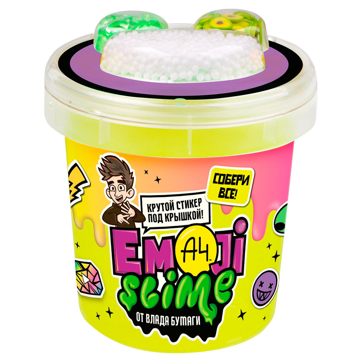 Emoji-slime оранжевый. Влад А4 Волшебный мир - фото №7