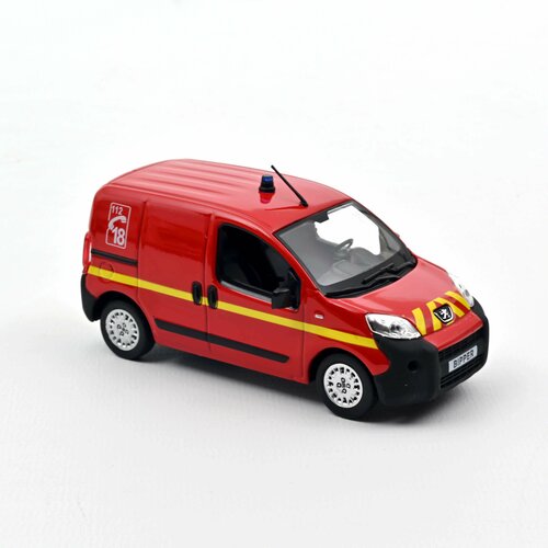 Peugeot Bipper Pompiers (пожарный) 2009, масштабная модель коллекционная