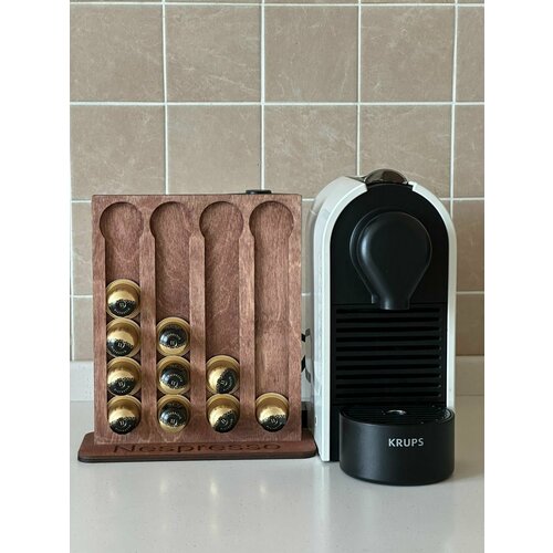 Деревянный настольный держатель для кофейных капсул Nespresso вместимость 20шт 1300₽
