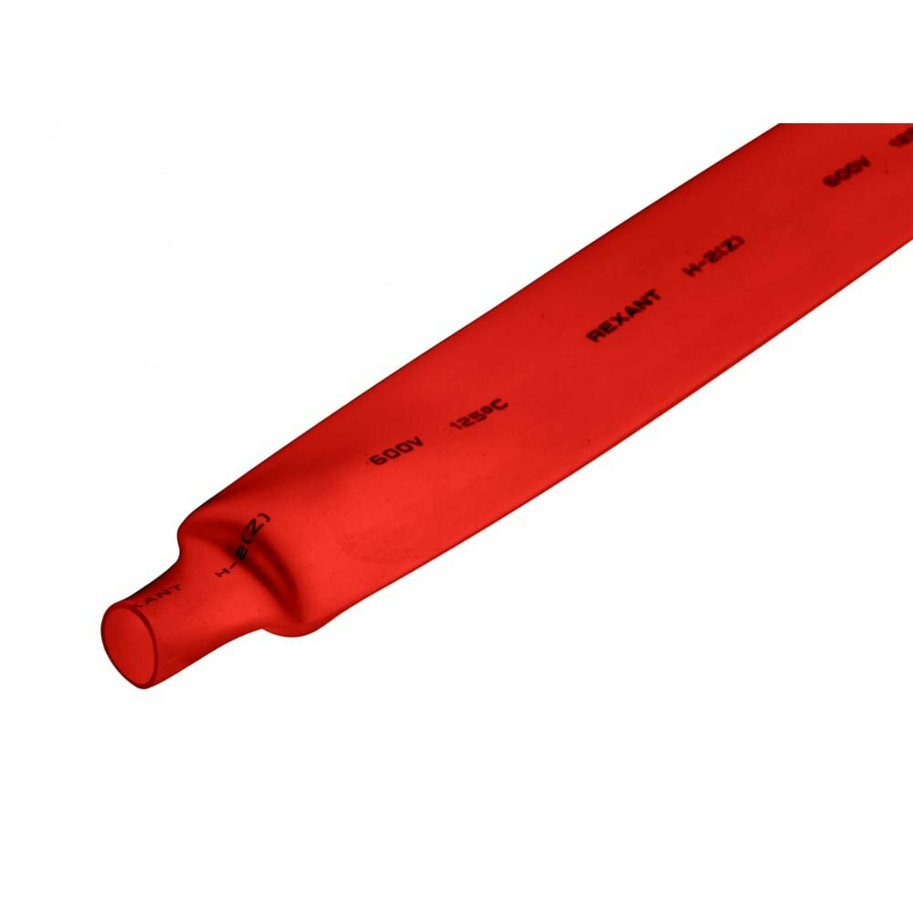 Термоусадочная трубка REXANT ТУТнг 20.0/10.0 мм 1м 10 шт красная 22-0004