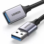 Кабель Ugreen US115 USB-A (male) - USB-A (female) (5 метров) чёрный (25285) - изображение