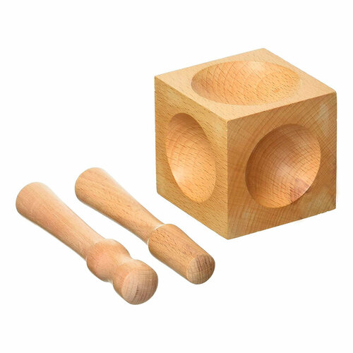 Анка с пунзелями деревянный набор для ювелира, 3 предмета, создание украшений