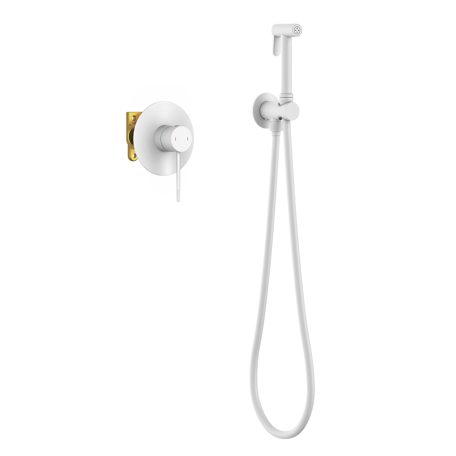 фото Гигиенический душ со смесителем TIMO Saona 2389/16SM, белый