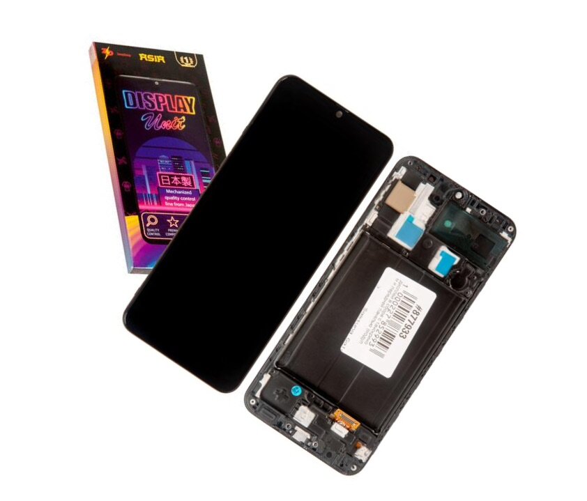 Display / Дисплей в сборе с тачскрином и передней панелью (модуль) для Samsung Galaxy A30 (SM-A305F) ZeepDeep ASIA Super Amoled черный
