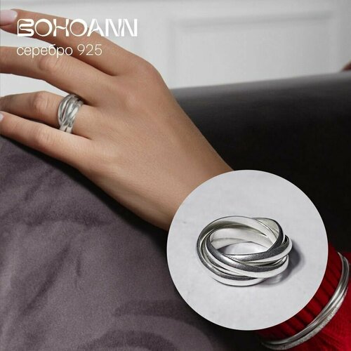 фото Кольцо bohoann, серебро, 925 проба, серебряный