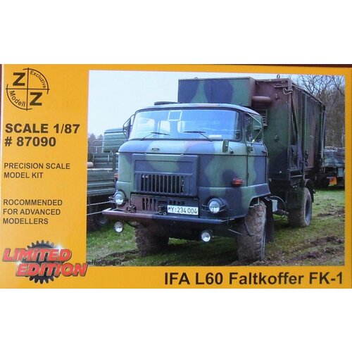 фото 87090zz сборная модель ifa l60 faltkoffer fk-1 h0 1/87 z&z exclusive modell