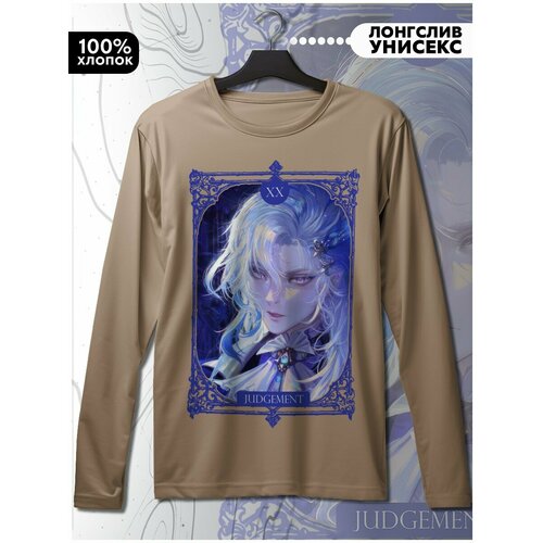 фото Лонгслив hypnotica, размер m, бежевый