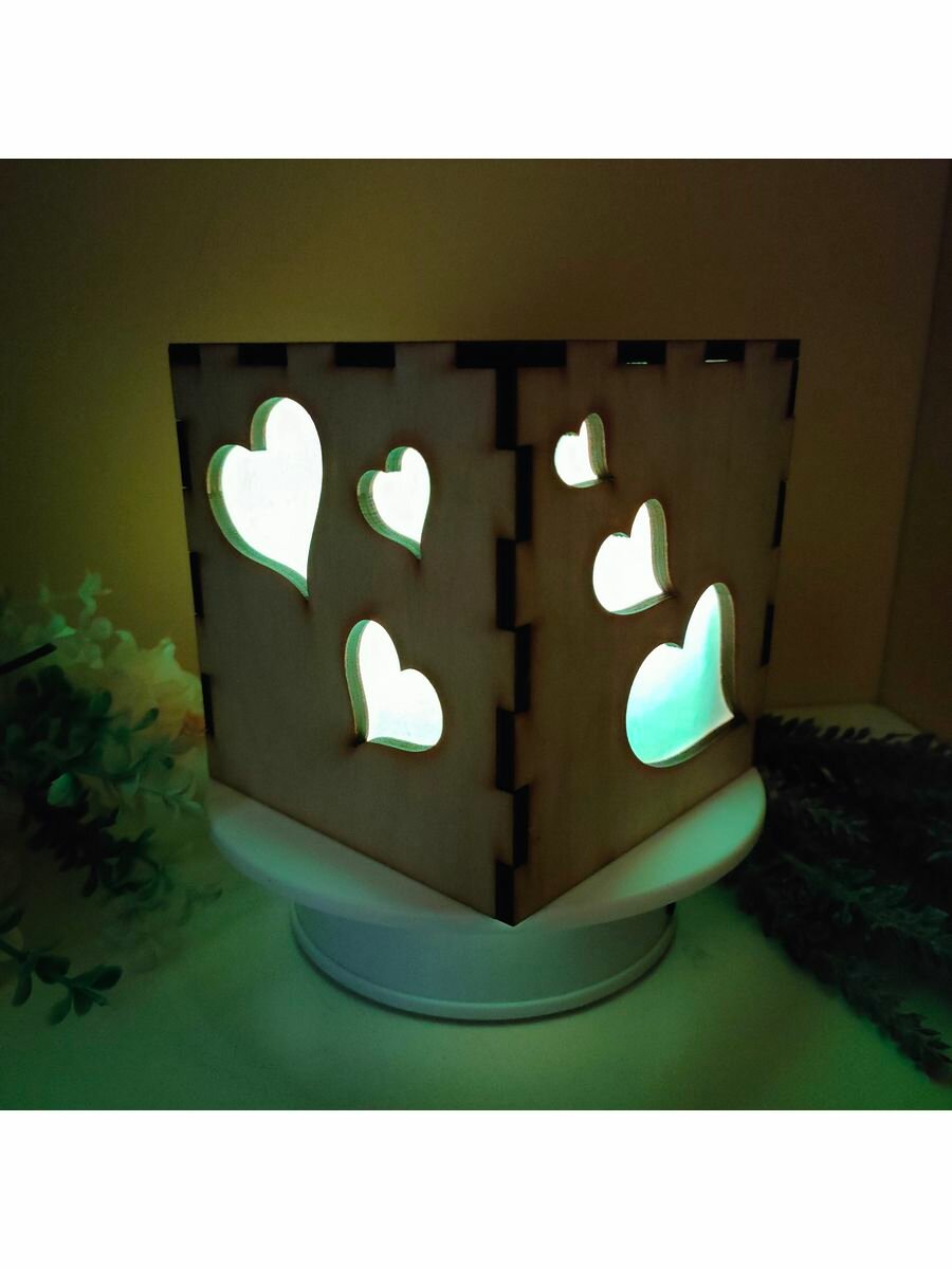 Подарочный LED подсвечник, деревянный фонарь - фотография № 3