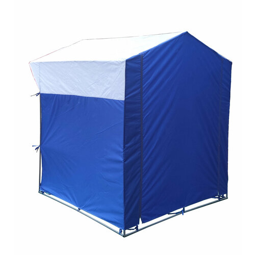 Палатка Митек Домик 1.5х1.5 бело-синий